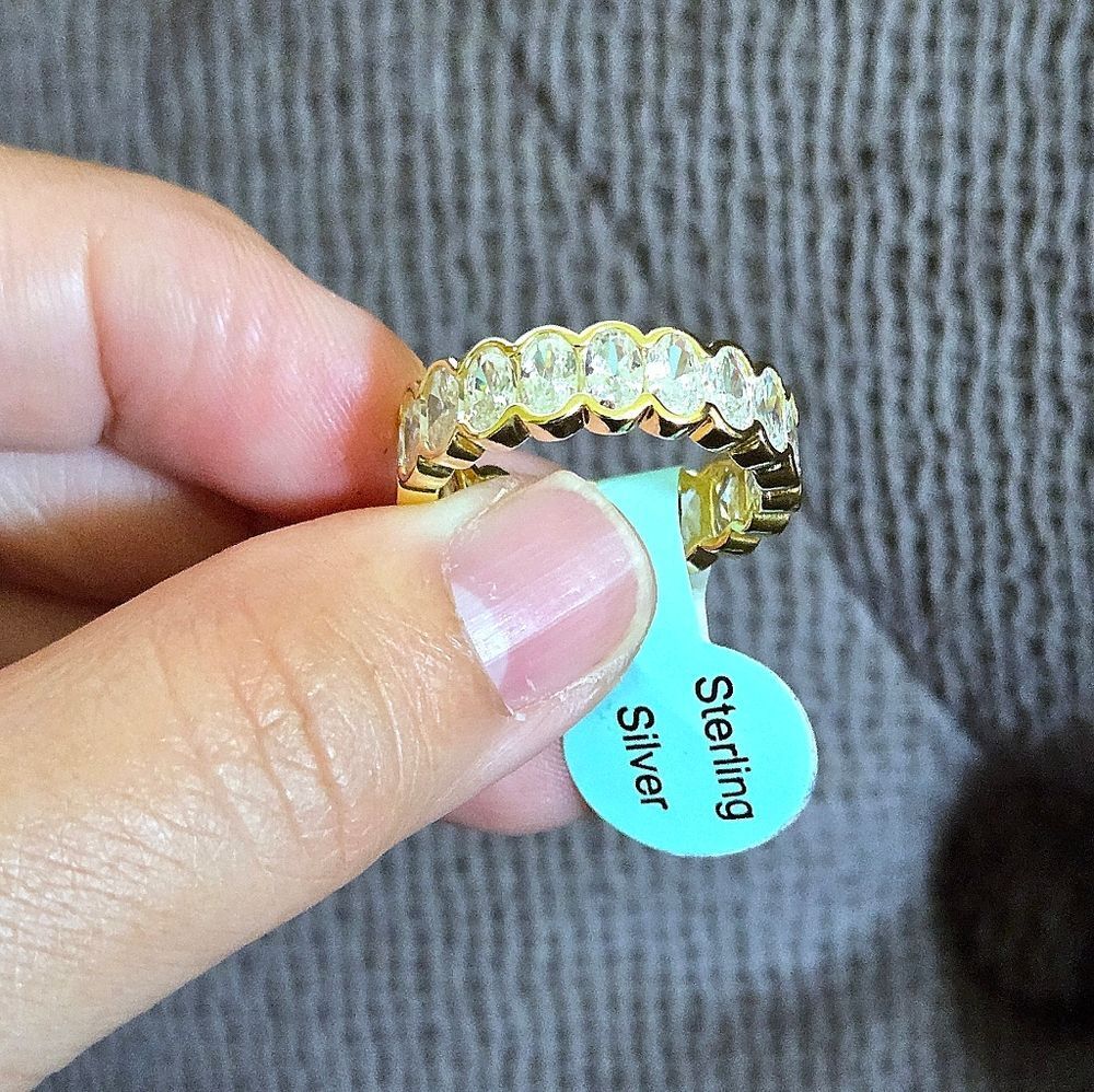 Eternity♾️ Ring💍 With Clear Baguette Crystals💎 - NWT - Picture 14 of 16